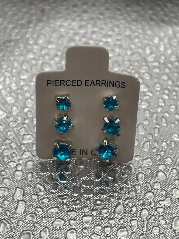 Lot de 3 paires de boucles d’oreilles turquoise – photo 2